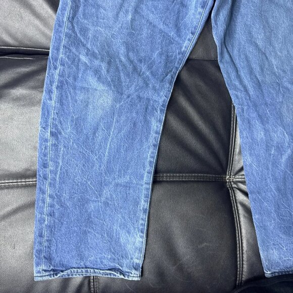 Levi's 501 Men's Straight Leg Jeans Blue Denim 5-Pocket Classic Casual 42x30 - Picture 9 of 15